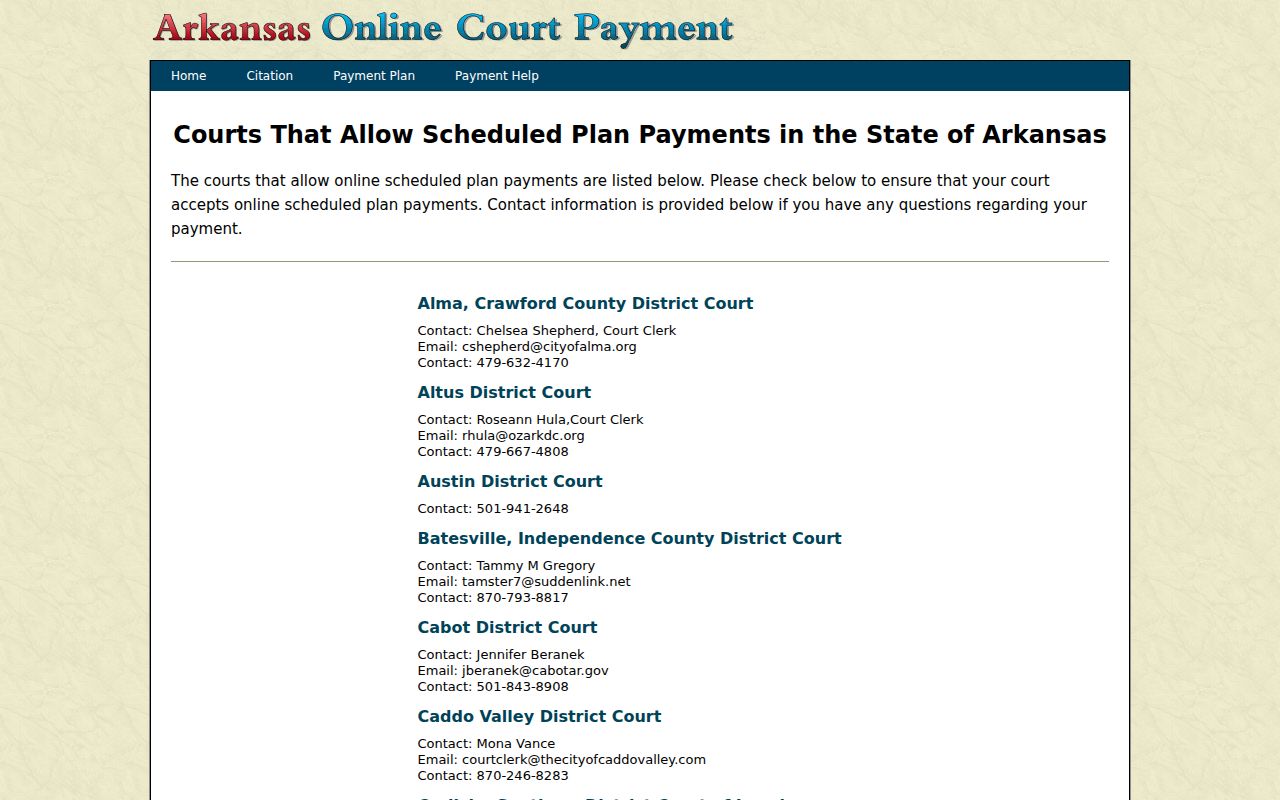 Craighead County traffic warrant Jonesboro and Lake City ePay court contacts